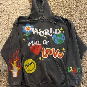 PacSun Graphic Hoodie - Black with Multicolor Design